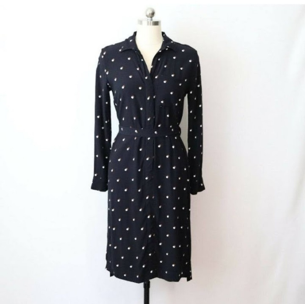 Ann Taylor petite dress s SP Polka dot without the belt